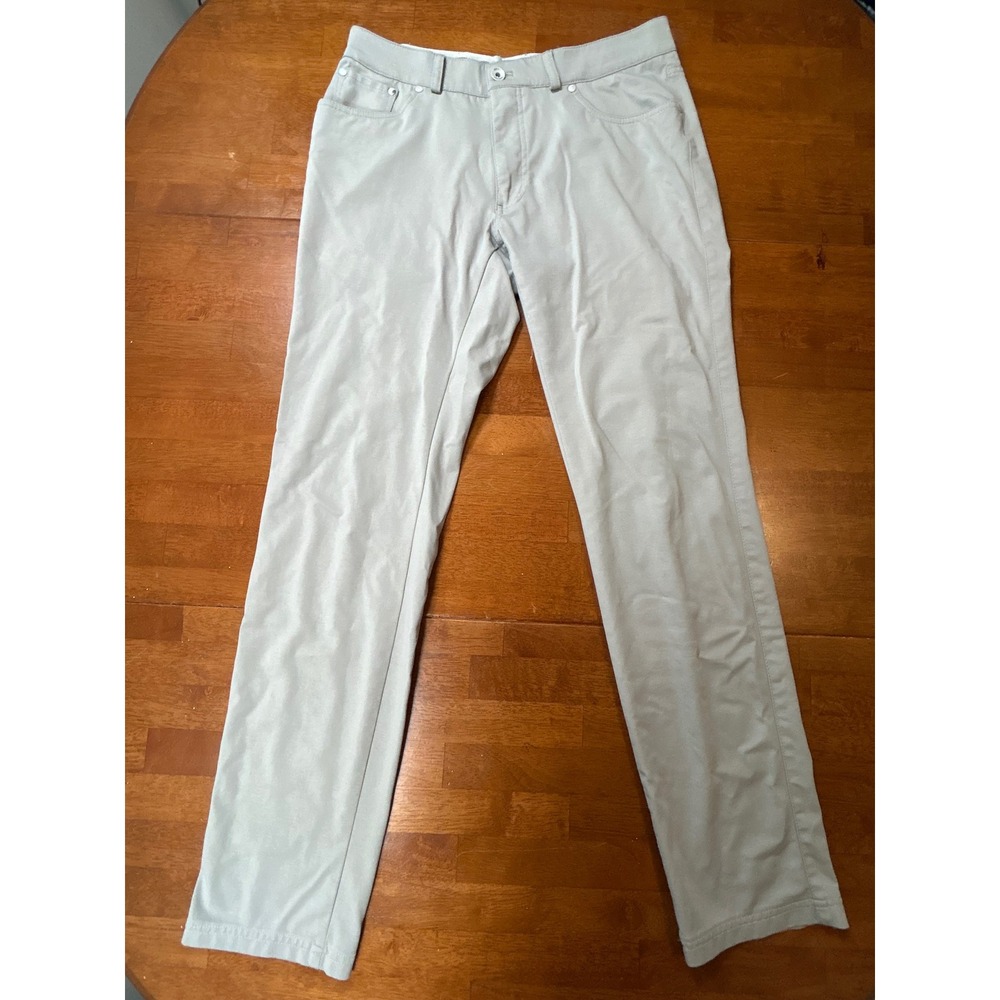 Brax Golf Pants Mens 34x34 Grey Style Chuck J Modern Fit Chino Trousers